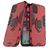 Mobigear Armor Ring Coque iPhone 11 Coque arrière Rigide Anti-Chocs avec Anneau-Support - Rouge