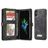 Caseme 008 Housse iPhone XS Etui avec Coque Détachable Porte-Monnaie - Noir