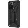 Mobigear Armor Stand Coque Xiaomi Redmi Note 11T Coque arrière Rigide Anti-Chocs avec Support Amovible - Noir