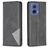 Mobigear Rhombus Slim Housse Motorola Moto G85 Etui - Noir