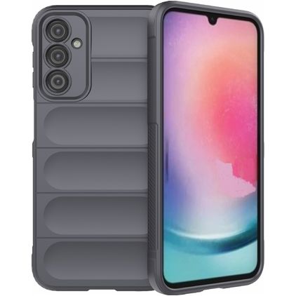Mobigear Bumpy Coque Samsung Galaxy A24 Coque arrière en TPU Souple - Charcoal