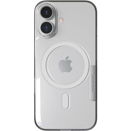 Nudient Thin Magsafe Transparent iPhone 17 Plastique rigide Coque arrière - Transparent