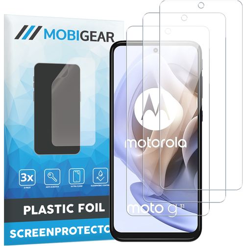 Mobigear Motorola Moto G31 Protection d'écran Film - Compatible Coque (Lot de 3)