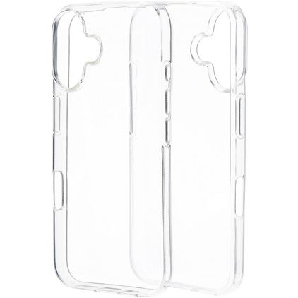 Mobiparts Classic Coque Transparente iPhone 16 Coque arrière en TPU Souple - Transparent