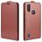 Mobigear Motorola Moto E6s (2020) Étui à rabat - Marron
