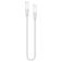 Mobilize Strong Nylon - Câble USB-C vers USB-C 0.2 mètre - Blanc