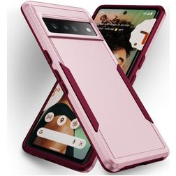 Mobigear Heavy Armor Coque Google Pixel 7 Pro Coque arrière Rigide Anti-Chocs - Rose