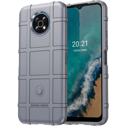 Mobigear Rugged Shield Coque Nokia G50 Coque arrière en TPU Souple Anti-Chocs - Gris
