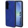 Mobiparts Classic Coque Samsung Galaxy A36 MagSafe Coque arrière en TPU,Similicuir - Sapphire Blue