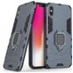 Mobigear Armor Ring Coque iPhone XS Max Coque arrière Rigide Anti-Chocs avec Anneau-Support - Bleu