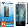 Mobigear Premium Nokia G11 Verre trempé Protection d'écran - Compatible Coque - Noir (Lot de 2)