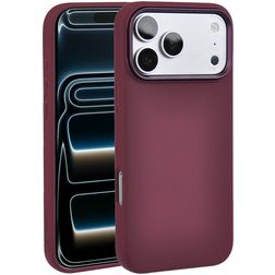 Valenta Silk iPhone 18 Pro Max Silicone MagSafe Coque arrière Antichoc - Cherry