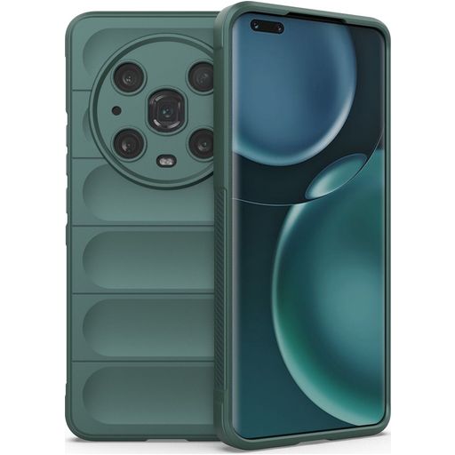 Mobigear Bumpy Coque HONOR Magic 4 Pro Coque arrière en TPU Souple - Vert