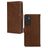 Mobilize Wallet Housse Samsung Galaxy A35 Etui en Cuir Véritable Porte-Monnaie - Marron