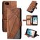 Mobigear Rhombus Housse iPhone SE (2022) Etui Porte-Monnaie - Marron
