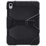 Xccess Survivor Essential Coque iPad Mini 7 (2024) Coque arrière en Plastique rigide,Silicone + Support Amovible - Noir
