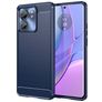 Mobigear Brushed Slim Coque Motorola Edge 40 Coque arrière en TPU Souple - Bleu