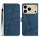 Mobigear Stitch Housse iPhone 17 Pro Etui Porte-Monnaie - Bleu