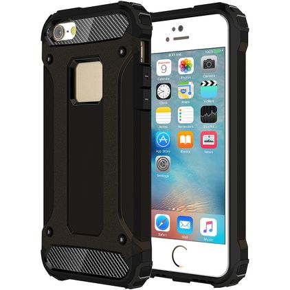 Mobigear Outdoor Coque iPhone 5 Coque arrière Rigide Anti-Chocs - Noir