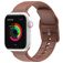 Mobigear Dashed Bracelet Silicone Apple Watch Fermeture boucle ardillon - 49/46/45/44 mm - Marron
