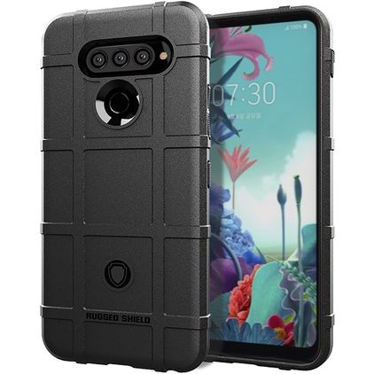 Mobigear Rugged Shield Coque LG K51s Coque arrière en TPU Souple Anti-Chocs - Noir