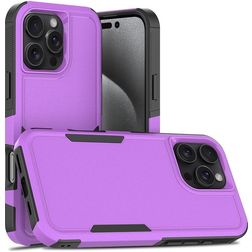 Mobigear Heavy Armor Coque iPhone 16 Pro Max Coque arrière Rigide Anti-Chocs - Violet