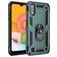 Mobigear Armor Ring Coque Samsung Galaxy A01 Coque arrière Rigide Anti-Chocs avec Anneau-Support - Vert