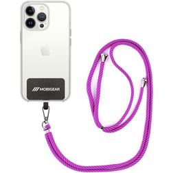 Mobigear Lanyard - Cordon de téléphone universel ajustable en Nylon - Rose / Violet