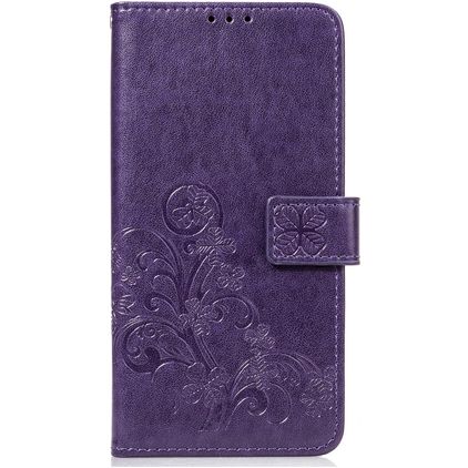 Mobigear Clover OnePlus 6T Étui Portefeuille - Violet