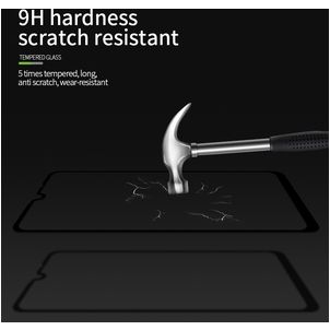 Mobigear Premium LG K40s Verre trempé Protection d'écran - Compatible Coque - Noir