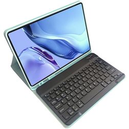 Mobigear Keys Coque iPad 10 (2022) Etui Clavier Bluetooth QWERTY + Porte-crayon - Vert