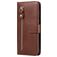 Mobigear Zipper Housse Xiaomi Mi Note 10 Lite Etui Porte-Monnaie - Marron