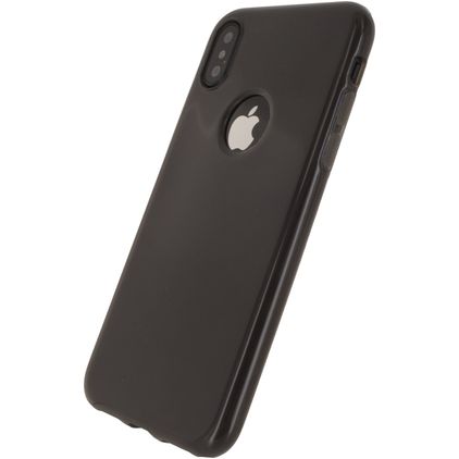 Mobilize Gelly Coque iPhone XS Coque arrière en TPU Souple - Smokey Grey
