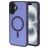 Mobiparts Hardcover Coque iPhone 16 Plus MagSafe Coque arrière Rigide - Satin Purple