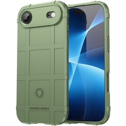 Mobigear Rugged Shield Coque iPhone Air Coque arrière en TPU Souple Anti-Chocs - Vert