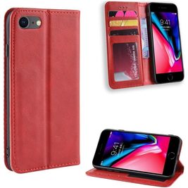 Mobigear Sensation Housse iPhone SE (2020) Etui Porte-Monnaie - Rouge