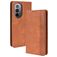 Mobigear Sensation Housse Motorola Edge X30 Etui Porte-Monnaie - Cognac