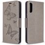 Mobigear Butterfly Housse Sony Xperia L4 Etui Porte-Monnaie - Gris