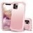 Mobigear Ultra Tough iPhone 11 Pro Max Plastique rigide Coque arrière Antichoc - Rose doré