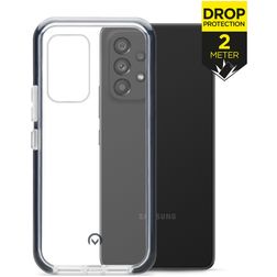 Mobilize Shatterproof Coque Samsung Galaxy A53 Coque arrière Rigide Anti-Chocs - Transparent / Noir