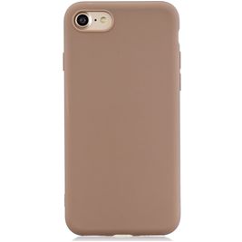 Mobigear Colors Coque iPhone SE (2020) Coque arrière en TPU Souple - Marron
