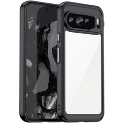 Mobigear Crystal Google Pixel 9 Pro Plastique rigide Coque arrière - Noir
