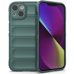 Mobigear Bumpy Coque iPhone 14 Coque arrière en TPU Souple - Vert