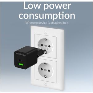 Mobilize - Double USB / USB-C Chargeur Power Delivery 30W - Noir