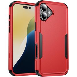 Mobigear Ultra Tough Coque iPhone 17 Coque arrière Rigide Anti-Chocs - Rouge