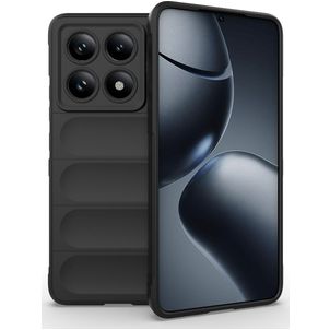 Mobigear Bumpy Coque Xiaomi 14T Pro Coque arrière en TPU Souple - Noir