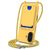 Mobigear Lanyard Card iPhone 16 Plus Coque avec cordon en Silicone et Porte-Cartes - Jaune