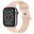 Mobigear Sport Dual Bracelet Silicone Apple Watch Fermeture à clou et passant - 49/46/45/44 mm - Rose pastel