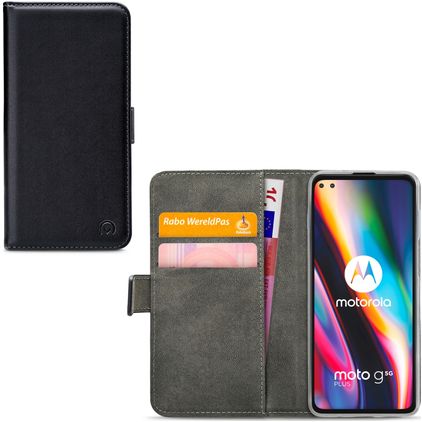 Mobilize Classic Gelly Wallet Housse Motorola Moto G 5G Plus Etui Porte-Monnaie - Noir