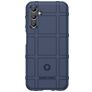 Mobigear Rugged Shield Coque Samsung Galaxy A24 Coque arrière en TPU Souple Anti-Chocs - Bleu